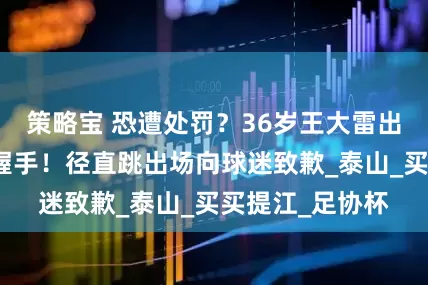 策略宝 恐遭处罚？36岁王大雷出局后拒与裁判握手！径直跳出场向球迷致歉_泰山_买买提江_足协杯