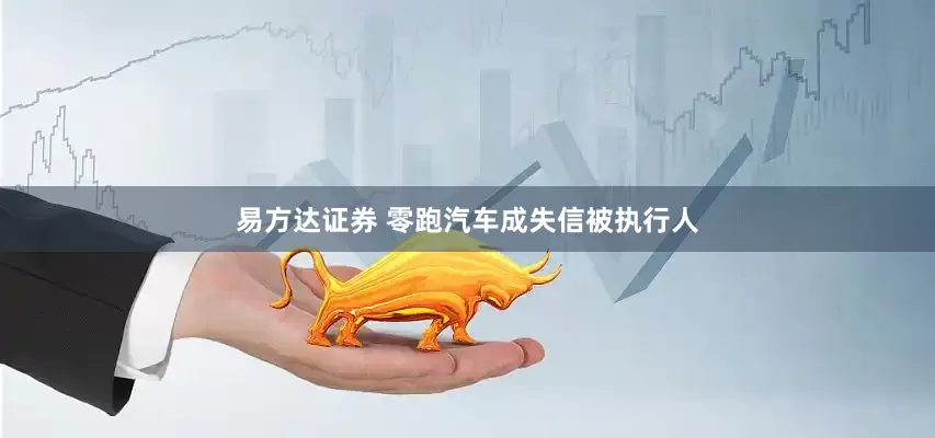 易方达证券 零跑汽车成失信被执行人